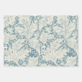 William Morris Wallflower Blue Damask Geschenkpapier Set (Vorderseite)