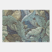 William Morris Wallflower Blue Damask Geschenkpapier Set (Vorderseite 3)