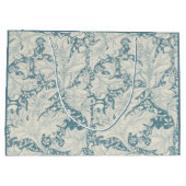 William Morris Wallflower Blue Damask Große Geschenktüte (Rückseite)