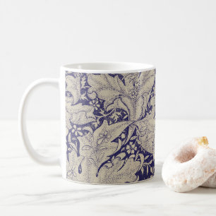 William Morris Wallflower Blue Damask Kaffeetasse