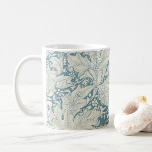William Morris Wallflower Blue Damask Kaffeetasse