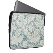 William Morris Wallflower Blue Damask Laptopschutzhülle (Vorne Rechts)