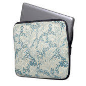 William Morris Wallflower Blue Damask Laptopschutzhülle (Vorderseite Links)