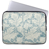 William Morris Wallflower Blue Damask Laptopschutzhülle (Vorderseite)