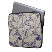 William Morris Wallflower Blue Damask Laptopschutzhülle (Vorderseite Links)