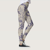 William Morris Wallflower Blue Damask Leggings (Rechts)