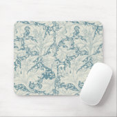 William Morris Wallflower Blue Damask Mousepad (Mit Mouse)