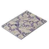 William Morris Wallflower Blue Damask Notizblock (Linke Seite)