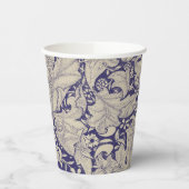 William Morris Wallflower Blue Damask Pappbecher (Links)