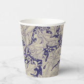 William Morris Wallflower Blue Damask Pappbecher (Rechts)