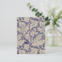 William Morris Wallflower Blue Damask