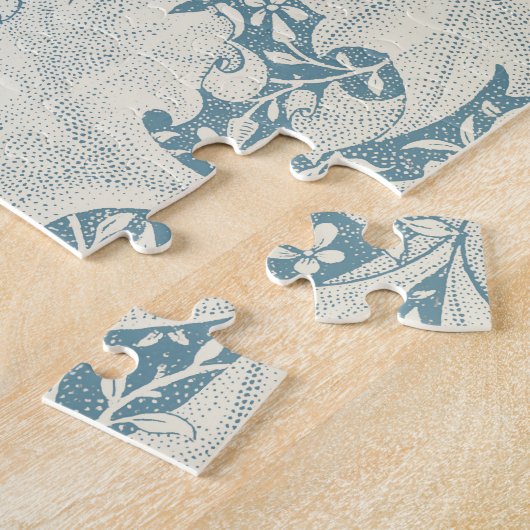 William Morris Wallflower Blue Damask Puzzle (Seite)