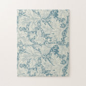 William Morris Wallflower Blue Damask Puzzle (Vertikal)