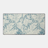 William Morris Wallflower Blue Damask Schreibtischunterlage (Vorderseite)