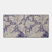 William Morris Wallflower Blue Damask Schreibtischunterlage (Vorderseite)