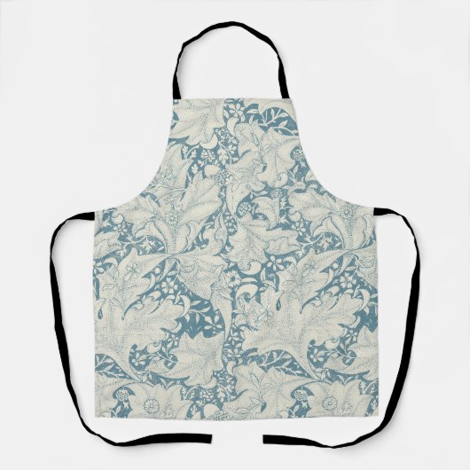 William Morris Wallflower Blue Damask Schürze (Vorderseite)