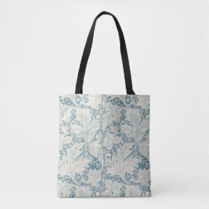 William Morris Wallflower Blue Damask Tasche