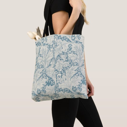 William Morris Wallflower Blue Damask Tasche (Von Nahem)