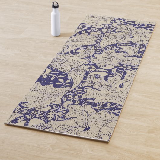 William Morris Wallflower Blue Damask Yogamatte (Beispiel)