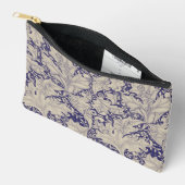 William Morris Wallflower Blue Damask Zubehörtasche (Offen)