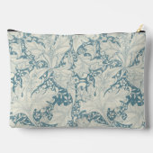 William Morris Wallflower Blue Damask Zubehörtasche (Rückseite)