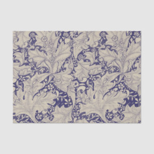 William Morris Wallflower Muster Antikblau Seidenpapier