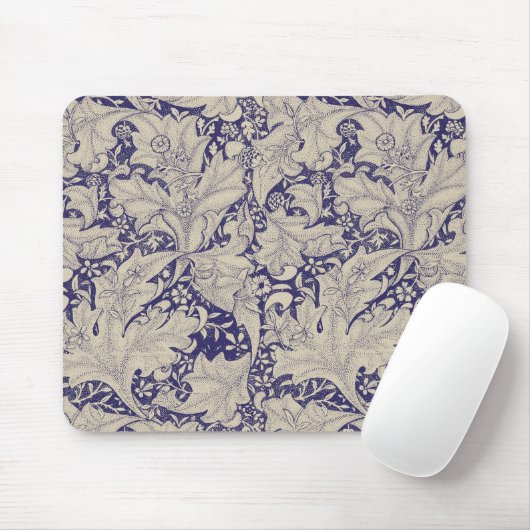 William Morris Wallflower Muster Antiques Blau Mousepad (Mit Mouse)
