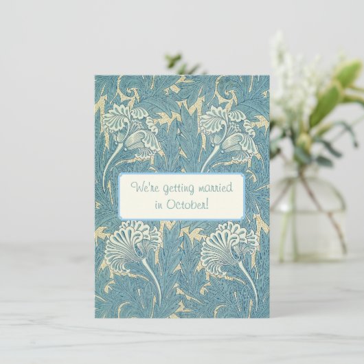 William Morris Wallpaper Designs Einladung (Stehend Vorderseite)