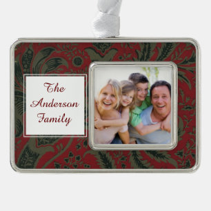 William Morris Wallpaper Pattern Rahmen-Ornament Silber