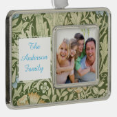 William Morris Wallpaper Pattern Rahmen-Ornament Silber (Rechts)