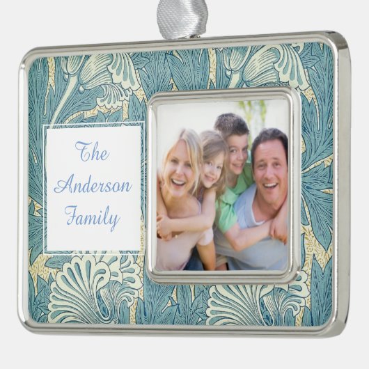 William Morris Wallpaper Pattern Rahmen-Ornament Silber (Links)