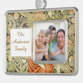 William Morris Wallpaper Pattern Rahmen-Ornament Silber (Links)