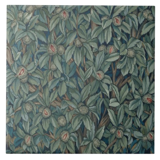 William Morris Walnut Foliage Tapestry Fliese (Vorderseite)