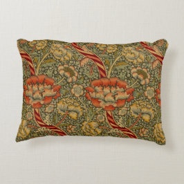 William Morris Wandle English Floral Damask Design Dekokissen