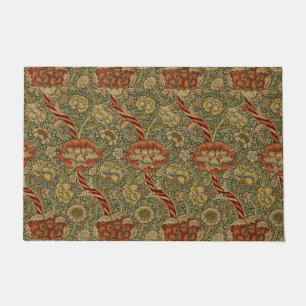 William Morris Wandle English Floral Damask Design Fußmatte