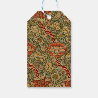 William Morris Wandle English Floral Damask Design Geschenkanhänger
