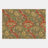 William Morris Wandle English Floral Damask Design Geschenkpapier Set (Vorderseite)