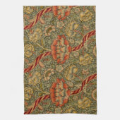 William Morris Wandle English Floral Damask Design Geschirrtuch (Vertikal)