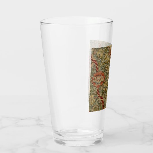 William Morris Wandle English Floral Damask Design Glas (Rechts)