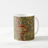 William Morris Wandle English Floral Damask Design Kaffeetasse (VorderseiteRechts)