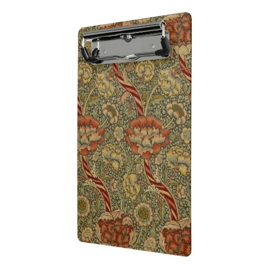 William Morris Wandle English Floral Damask Design Mini Klemmbrett (Gewinkelt2)
