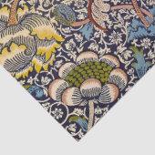 William Morris Wandle English Floral Damask Design Seidenpapier (Ausschnitt)