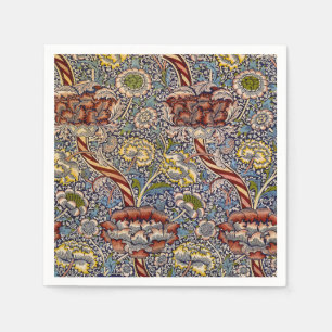 William Morris Wandle English Floral Damask Design Serviette