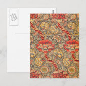William Morris Wandle für Chintz Design Postkarte (Vorne/Hinten)