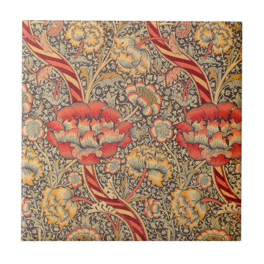William Morris Wandle für Chintz-Entwurf Fliese (Vorderseite)