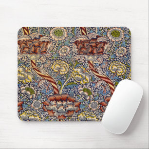 William Morris Wandle Navy Blaues Blumenkunstwerk Mousepad