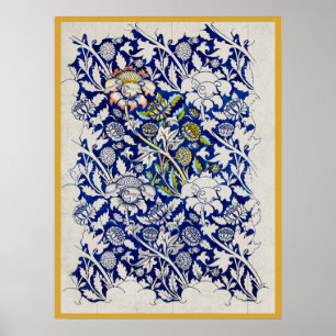 William Morris Watercolor Poster