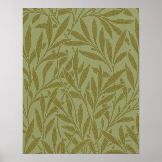 William Morris Weide Antik Floral Blatt Poster (Vorne)