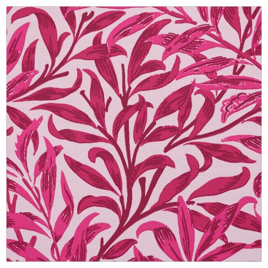 William Morris-Weide-Ast, Fuchsien-Rosa Stoff (Muster)