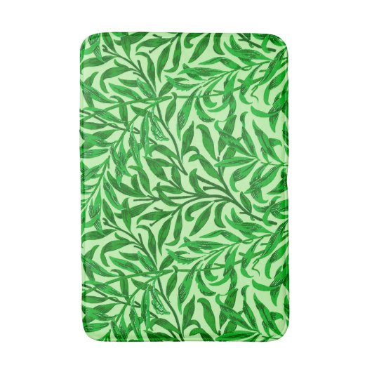 William Morris-Weide-Ast, Smaragdgrün Badematte (Vorderseite Vertikal)